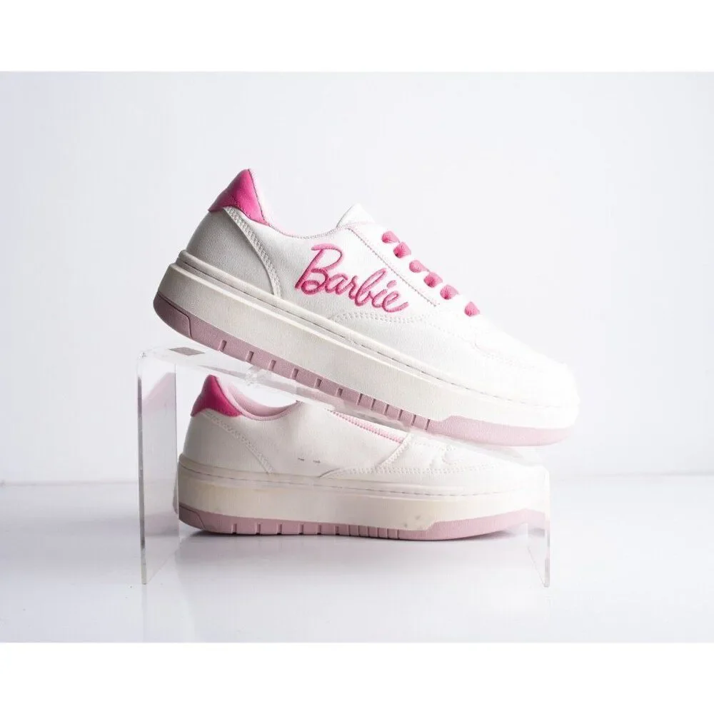 Zara Kids Girls Barbie Sneakers White Pink Barbiecore US 4 EU 36 3464/330 NWT